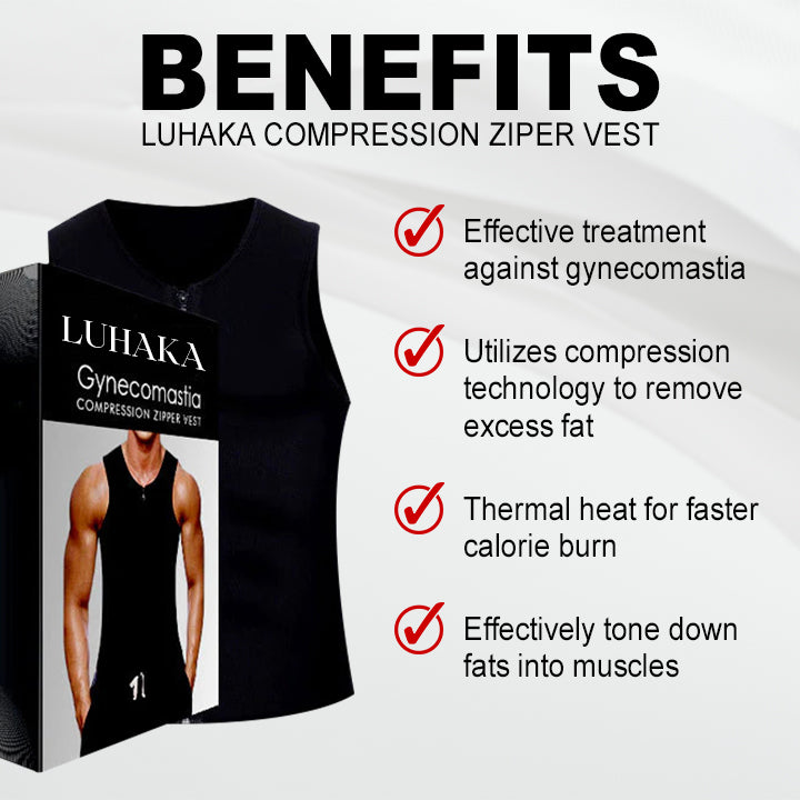 Luhaka - Gynecomastia Compression Zipper Vest
