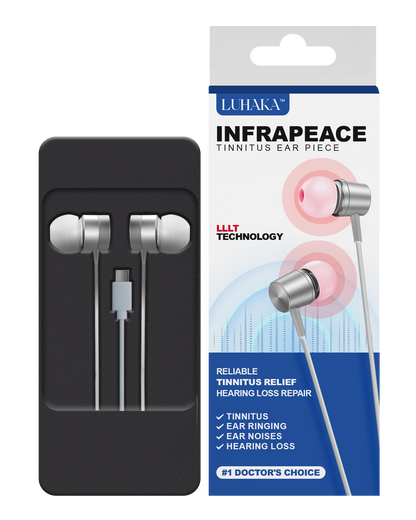 LUHAKA™ Infrapeace Red Light Therapy Ear Plugs
